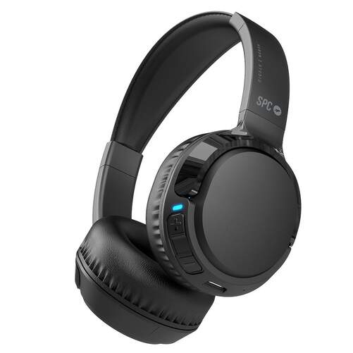 Auriculares SPC 4628B Heron 2 Studio - Bluetooth 5.4, 380 mAh, 50 h autonom&iacute;a, Negro