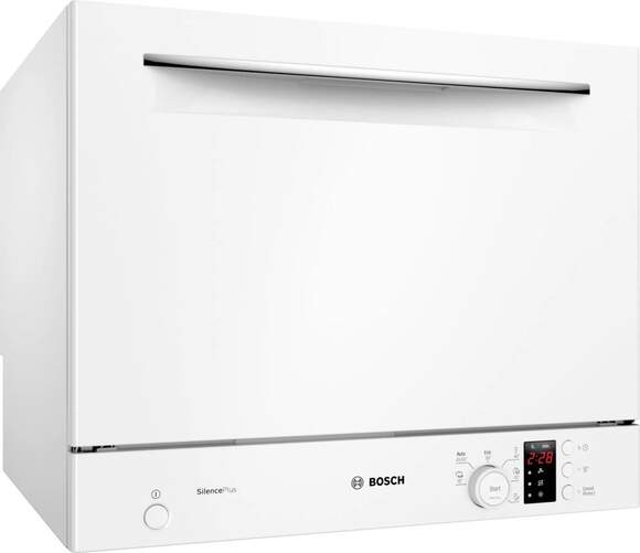 Lavavajillas compacto Bosch SKS62E32EU - F, 55cm, 6 Servicios, 6 Programas, EcoSilence, AquaStop