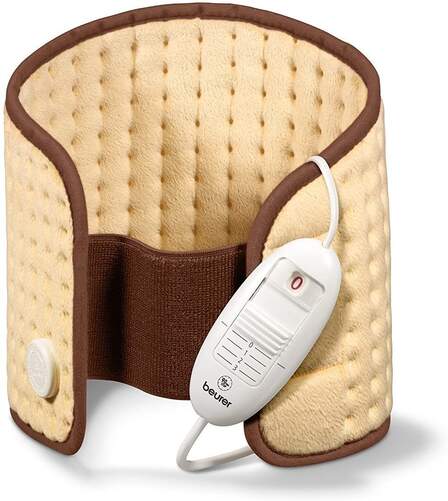 Almohadilla Lumbar/Abdominal Beurer HK 49 - 100W, 69x28cm, 3 Ajustes Temperatura