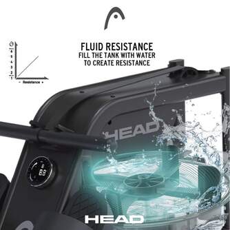 MAQUINA DE REMO HEAD HRW20701 SMART CON APP NEGRA