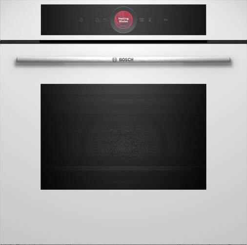 Horno Bosch HBG7341W1 - Cristal blanco, 71 litros, luz interior, cocción de convencción