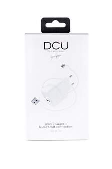 CARGADOR DCU 1XUSB A   CABLE MICRO USB 1M