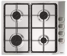 Placa de gas Teka E/60.340 112620018 - 4 fuegos, 60 cm, Inox