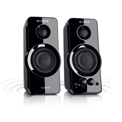 Altavoces PC Woxter Big Bass 95 - 20W 2.0, Jack 3.5mm, 50Hz-20Khz.