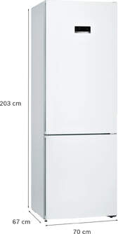 FRICOM. BOSCH KGN493WDA 203x70x67 NF BCO