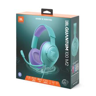 AURICULAR JBL QUANTUM 100 GAMING M2 CYAN