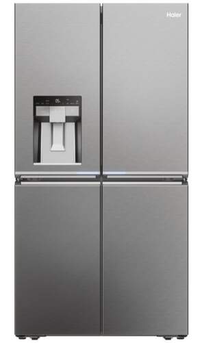 Frigo Americano Haier HCR7918EIMP - Clase E, 601L, 4 Puertas, Dispensador, NoFrost MultiAirFlow