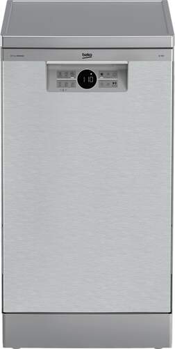 Lavavajillas 45cm Beko BDFS26020XQ - Clase E, 10 Servicios, 8.7L, 6 Programas, AquaIntens, Inox