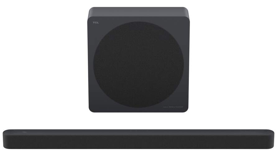Barra de sonido TCL A65K 3.1.2 - 460 W RMS (subwoofer 100W), Dolby Atmos, B&O Audio, Bluetooth 5.3