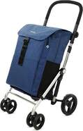 Carro-Compra Carlett Classic Duo - 54 L, Bolsillo Térmico, Acero, Denim
