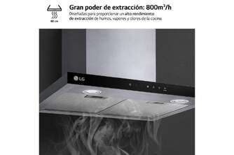 CAMP. LG HCEZ2426S 60CM 800m3h SILVER