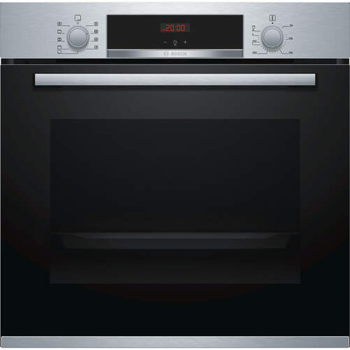 Horno Bosch HBA512BR0 - A, 71L, 7 Funciones, Calentamiento 3D, Sprint, Display, Inox Negro