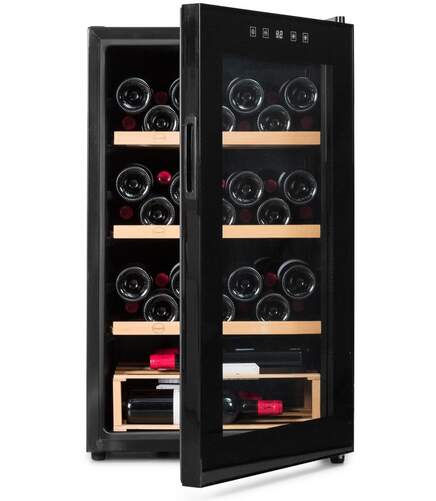 Vinoteca Vinobox V48Pro - 63 litros para 48 botellas, Clase G, 3 estantes, 5-18&ordm;C, 42 dB