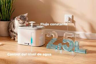 BEBEDERO FAGOR  FONTANA PET 2,5L MASCOTAS USB