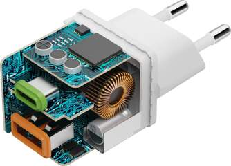 CARGADOR HAMA 00201991 MINI 220V 20W USB-C  USB A