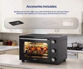 HORNO SOBREMESA ARTICA FLOWBAKE30 1500W 30L AIRFRY