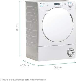 SECADORA CANDY CSEC8LFS 8K COND BCA DSP