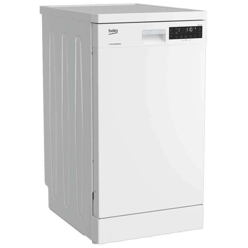 Lavavajillas Beko Dfs28021w 10 servicios 8 programas 46 db libre instalación programable 45 cm inverter instalacion 45cm