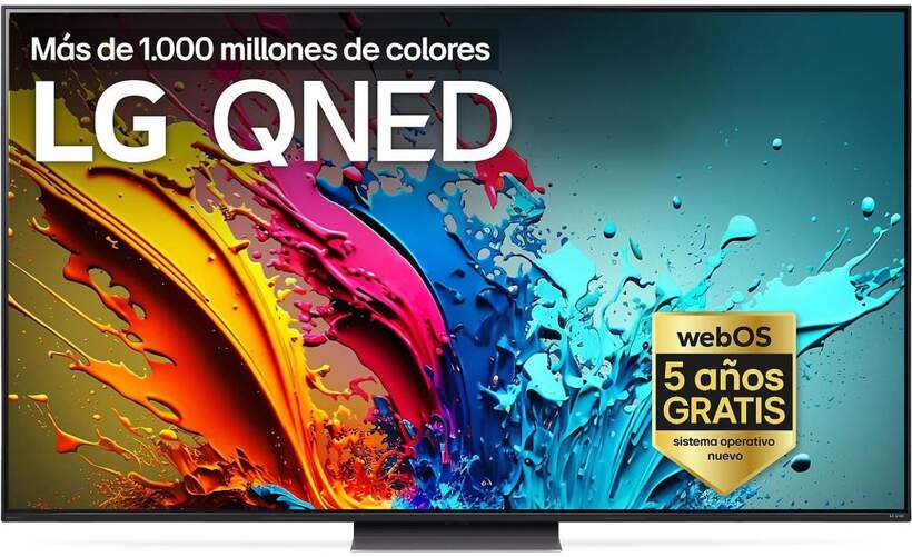 TV 75" LG 75QNED87T6B - 4K Ultra HD, Quantum Dot + Nanocell Alfa8, 120 Hz, 20 W
