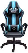 Silla Gaming Nasa Atlantis V2 Negro/Azul - Ajustable en altura, reposabrazos 2D, Pist&oacute;n Gas Clase 2