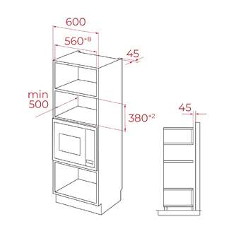 MICR. TEKA MSEG825FI INOX 25L INTEGRABLE 112010002