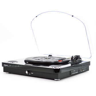 GIRADISCOS AIWA GBTUR120BK USB REC BT FM BLACK