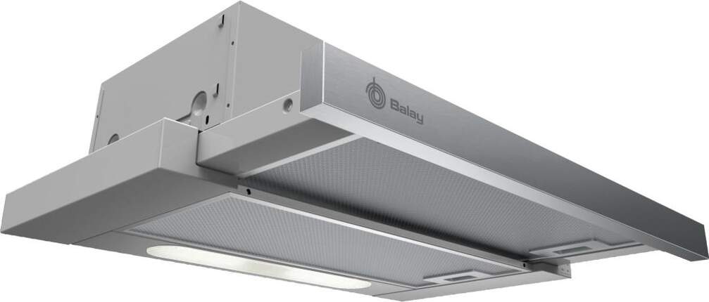 Campana Telescópica Balay 3BT262MX - 60 cm, 300 m3/h, LED, 3 Potencias, Inox