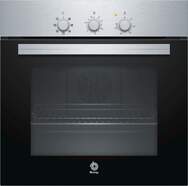 Horno Balay 3HB2010X0 - Clase A, 5 Funciones, 66 litros, 60cm, puerta abatible, Cristal Negro e Inox