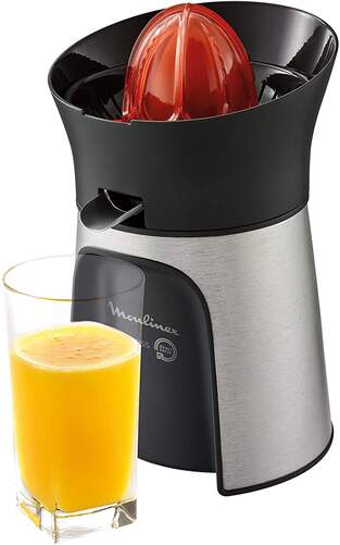 Exprimidor Moulinex PC603D - 100W, 3 Conos Extracción, Antigoteo, Inox