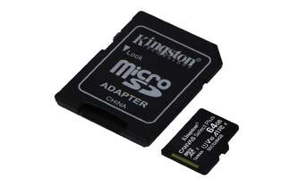 TARJ. MEM. KINGSTON MICRO SD 64GB ADAPTADOR