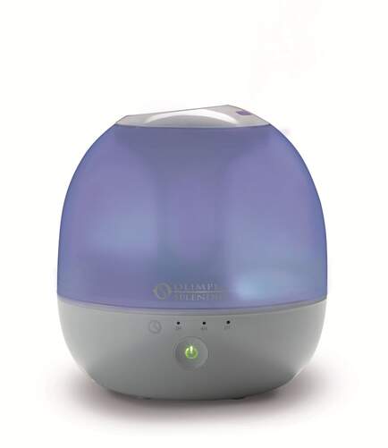 Humidificador Olimpia Limpia 2 - Capacidad 150 ml/h, Depósito 2 L, Luz LED, Temporizador, Azul