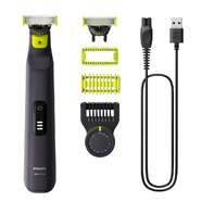 Barbero Philips QP6542/15 OneBlade Face + Body - Autonomía 90 min, Con Cargador, Negro, Lima