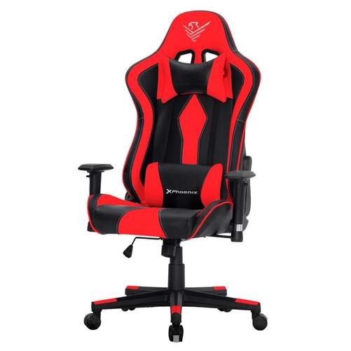 Silla Gaming Phoenix tournament cuero pu azul reclinable clase 3 acabada en azulnegro phtournamentbl technologies escritorio oficina ordenador asiento giratorio con lumbar reposabrazos 2d 4 hasta 150