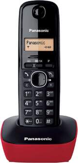 TELEFONO DECT PANASONIC KX-TG1611SPR ROJO