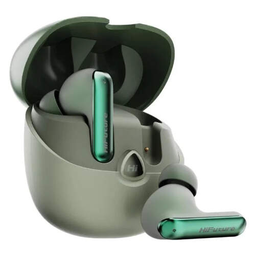 Auriculares HiFuture Sonic AIR Green - Bluetooth 5.3, 35h autonom&iacute;a, 4 micr&oacute;fonos ENC, IPX5