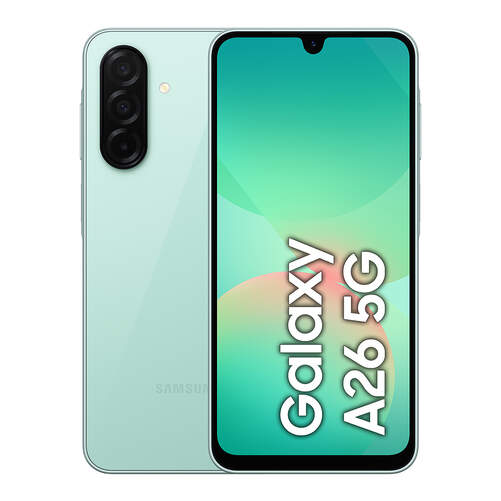 Samsung A26 5G 6/128 GB Verde - 6,7", Super AMOLED, 50+8+2 MP, 5000 mAh, Octa-Core, 120 Hz