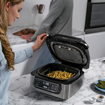 BARBACOA NINJA AG301EU 5EN1 DE INTERIOR FREIDORA