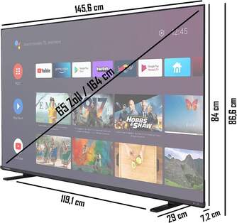 TV TOSHIBA 65%%%quot; 65QA4C63DG UHD QLED ANDROIDTV