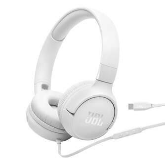 AURICULAR JBL TUNE 520 C CABLE WHITE