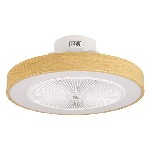 Ventilador de techo Black & Decker BXEFC60E - Motor DC de 25 W, 49 cm diametro, 6 velocidades