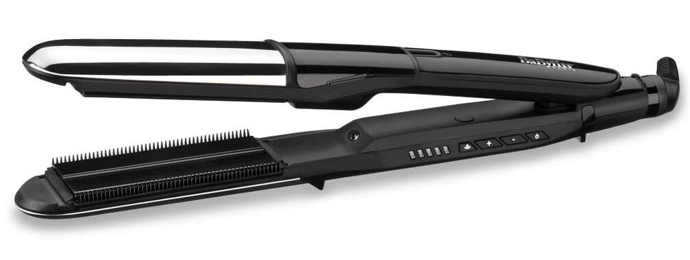 Plancha Pelo Babyliss Steam Shine ST496E - Función Vapor, Iónica, Temperatura 150-230°C, Cerámica