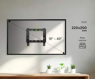 SOPORTE TV FIJO GENIUM GSPF43 45KG 13-43