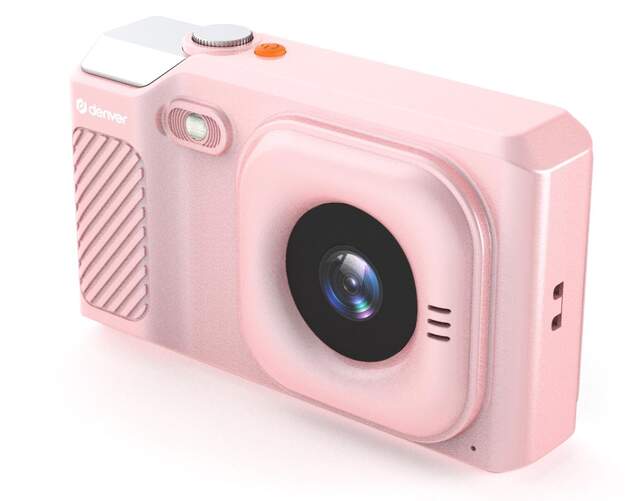 C&aacute;mara Denver DCA-4818BU Rosa - Full HD, Compacta, tama&ntilde;o m&aacute;ximo de tarjeta SD 64 GB