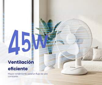 VENTILADOR SOBREMESA ARTICA AVS45W16B 45W 40CM BCO