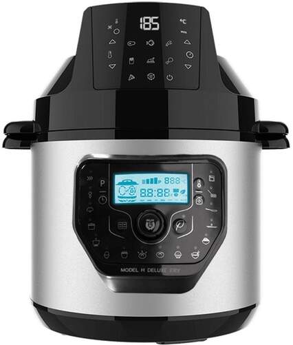Olla Eléctrica Cecotec GM H Deluxe Fry - 6L, Con freidora de aire + báscula, 12 menús programables