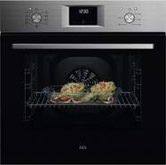 Horno AEG OU5AB21CM - 65 L, Guía Telescópica, Aqua Clean, Clase A, Inox