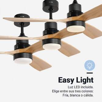 VENTILADOR TECHO U.BLUE ALM 4056 3A 142CM LED DC