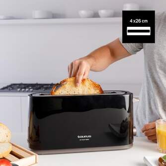 TOST. TAURUS MY TOAST NERO 1R LARGA NGRO 1000W