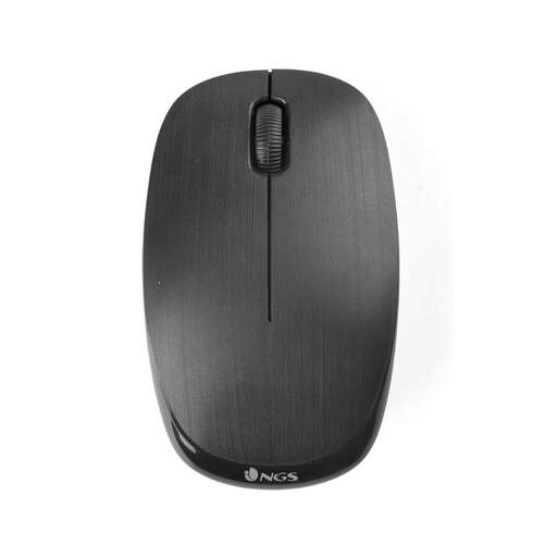 Ngs Fog Negro black 2.4ghz para ordenador laptop con 2 botones y scroll 1000dpi ambidiestro 1000 raton 2.4
