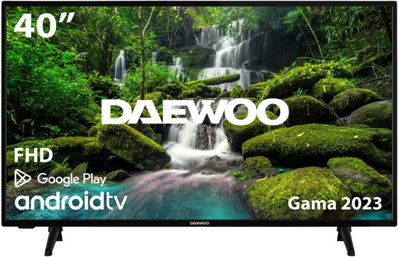 TV 40" Daewoo 40DM53FA1 - Full HD, Android TV, HDR10, PVR, HLG, Dolby Audio 16W, Google Cast, WiFi